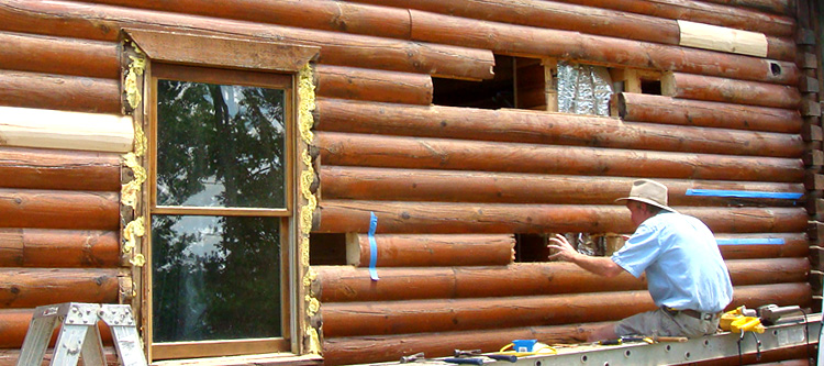 Log Home Repair Morgan County, Georgia